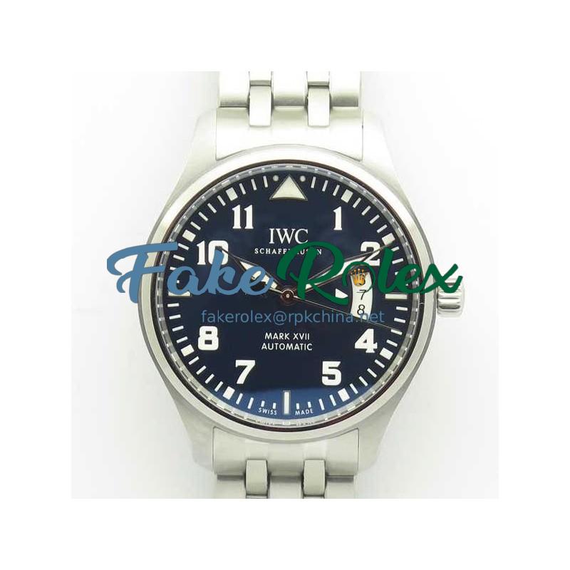 Replica IWC Pilot Mark XVII Le Petit Prince IW327014 MKS V2 Stainless Steel Blue Dial M9015