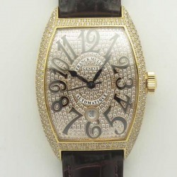 Replica Franck Muller Casablanca 8880 SC DT GF Rose Gold & Diamonds Diamond Dial Swiss 2824-2