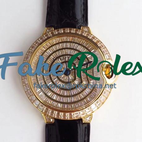 Replica Ballon Bleu De Cartier T Diamond N Yellow Gold Diamond Dial M9015