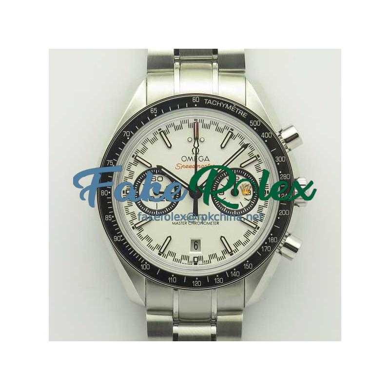 Replica Omega Speedmaster Racing Master Chronograph 44.25MM 329.30.44.51.04.001 OM Stainless Steel White Dial Swiss 9900