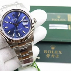 Replica Rolex Datejust II 116334 41MM EW Stainless Steel Blue Dial Swiss 3136