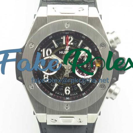 Replica Hublot Big Bang Unico Magic Sapphire 411.JX.1170.RX 3A Stainless Steel Skeleton Dial Swiss HUB1242