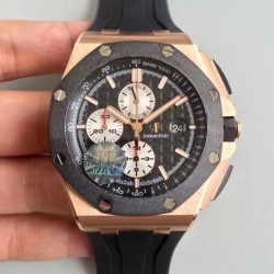 Replica Audemars Piguet Royal Oak Offshore 26401RO.OO.A002CA.01 JF V2 Rose Gold Black Dial Swiss 3126