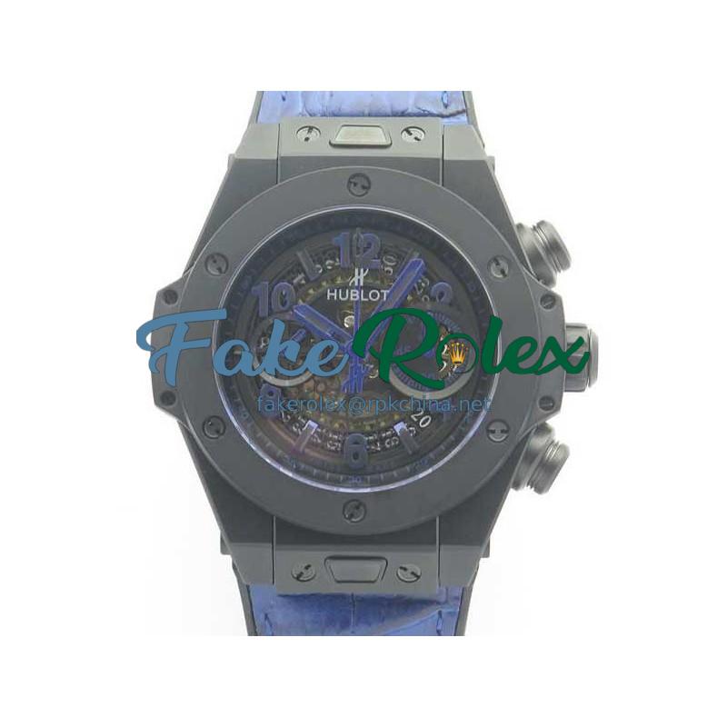 Replica Hublot Big Bang Unico Black Magic 411.CI.1170.RX 3A Ceramic Skeleton Dial Swiss HUB1242