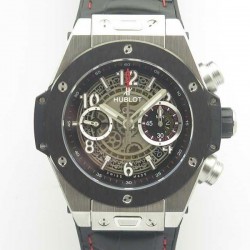 Replica Hublot Big Bang Unico Magic Sapphire 411.JX.1170.RX 3A Stainless Steel & Ceramic Skeleton Dial Swiss HUB1242