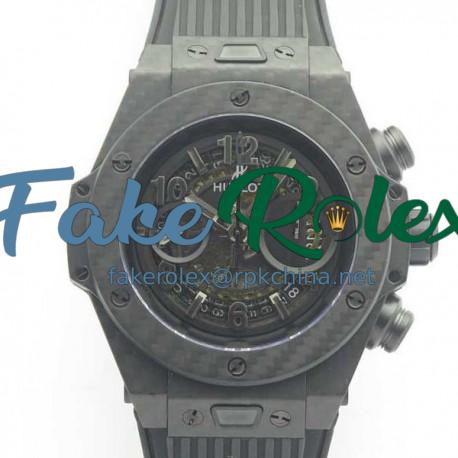 Replica Hublot Big Bang Unico Full Carbon Fiber 3A Carbon Fiber Skeleton Dial Swiss HUB1242