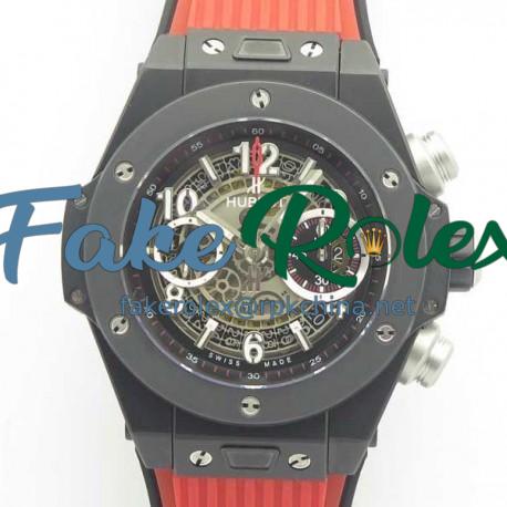 Replica Hublot Big Bang Unico Black Magic 411.CI.1170.RX 3A Ceramic Skeleton Dial Swiss HUB1242