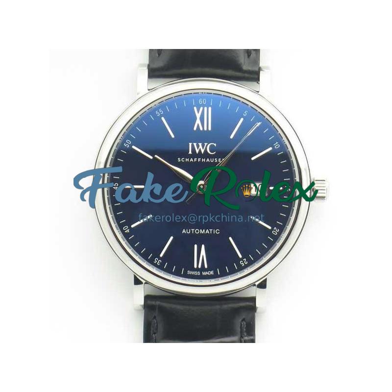 Replica IWC Portofino Automatic Edition 150 Years IW356518 Stainless Steel Blue Dial M9015