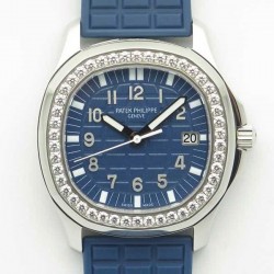 Replica Patek Philippe Aquanaut Luce Ladies 5067A-025 JJ Stainless Steel & Diamonds Blue Dial Swiss E23-250SC