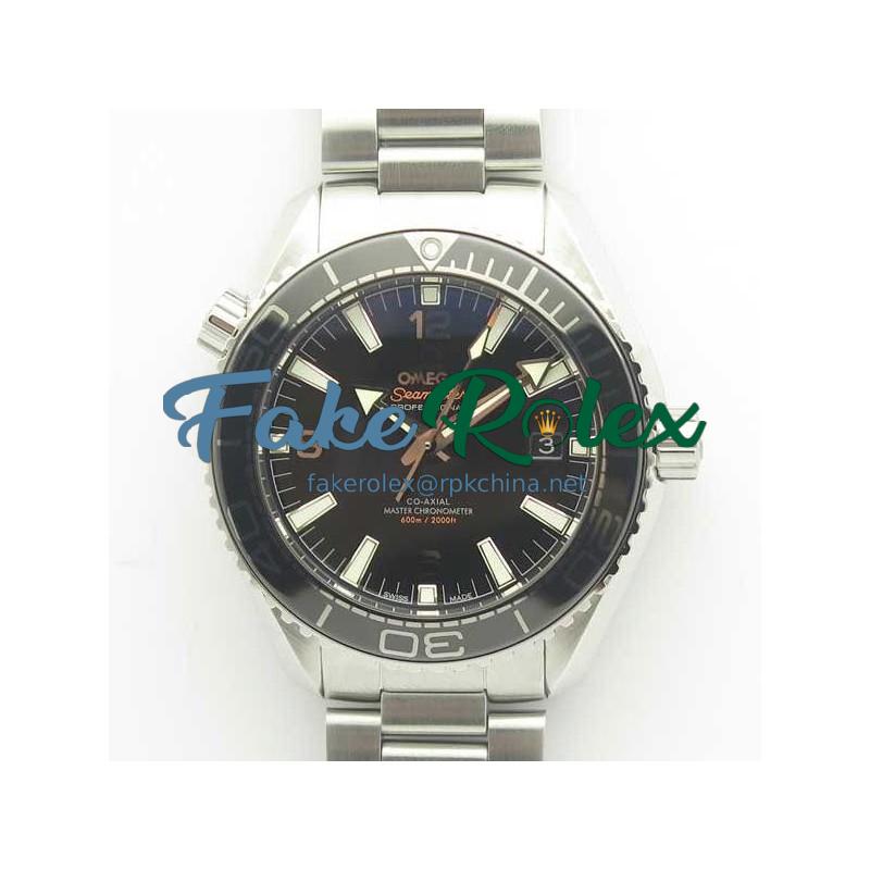 Replica Omega Seamaster Planet Ocean 600M 43.5MM 215.30.44.21.01.001 OM V2 Stainless Steel Black Dial Swiss 8900