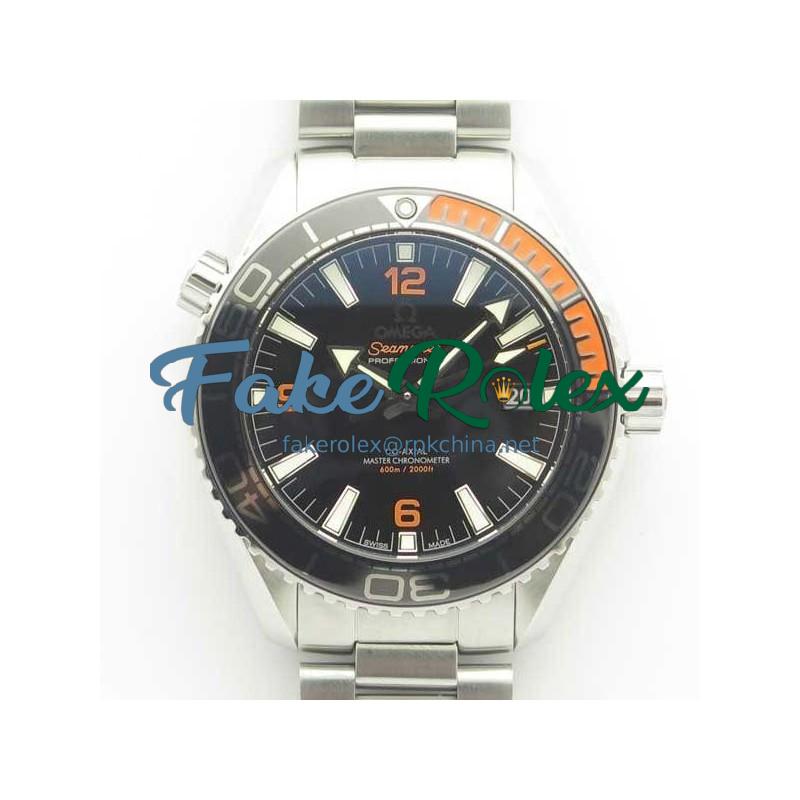 Replica Omega Seamaster Planet Ocean 600M 43.5MM 215.30.44.21.01.002 OM V2 Stainless Steel Black Dial Swiss 8900