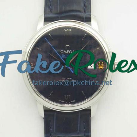 Replica Omega De Ville Prestige Orbis Collection 39.5MM 424.13.40.20.03.003 RXW Stainless Steel Blue Dial Swiss 2892