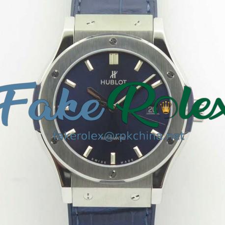 Replica Hublot Classic Fusion Blue Titanium 42MM 511.NX.7170.LR F16 Titanium Blue Dial Swiss 2892