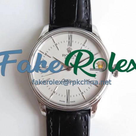 Replica Rolex Cellini 50509 MK V4 Stainless Steel White Dial Swiss 3132