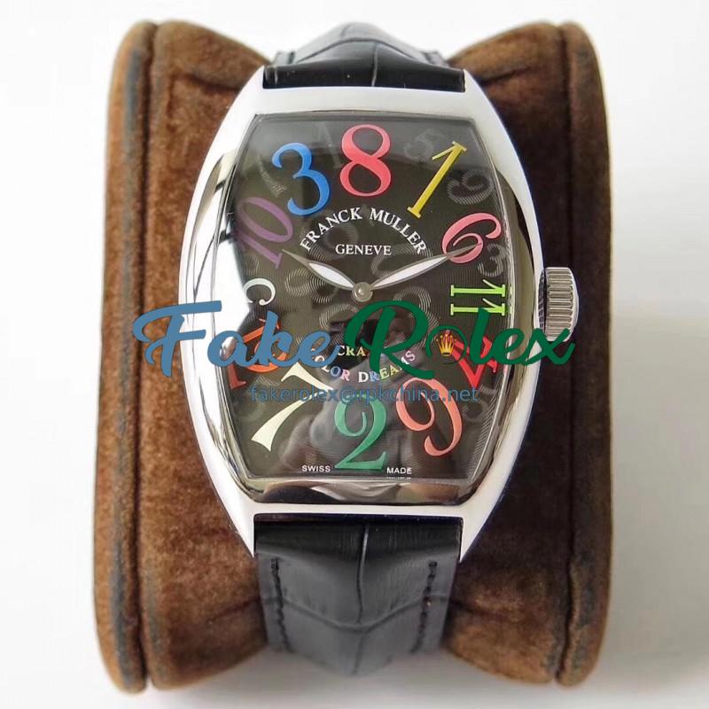 Replica Franck Muller Crazy Color Dreams FM 8880 CH COL DRM AB Stainless Steel Black Dial Swiss 2824-2