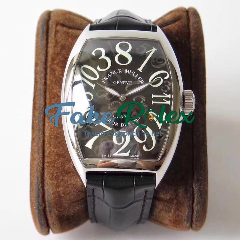 Replica Franck Muller Crazy Hours FM 8880 AB Stainless Steel Black Dial Swiss 2824-2