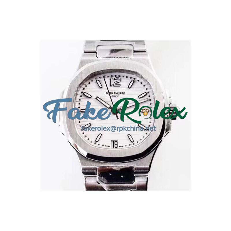 Replica Patek Philippe Nautilus Ladies 7118/1A-010 TW Stainless Steel White Dial Swiss 324SC