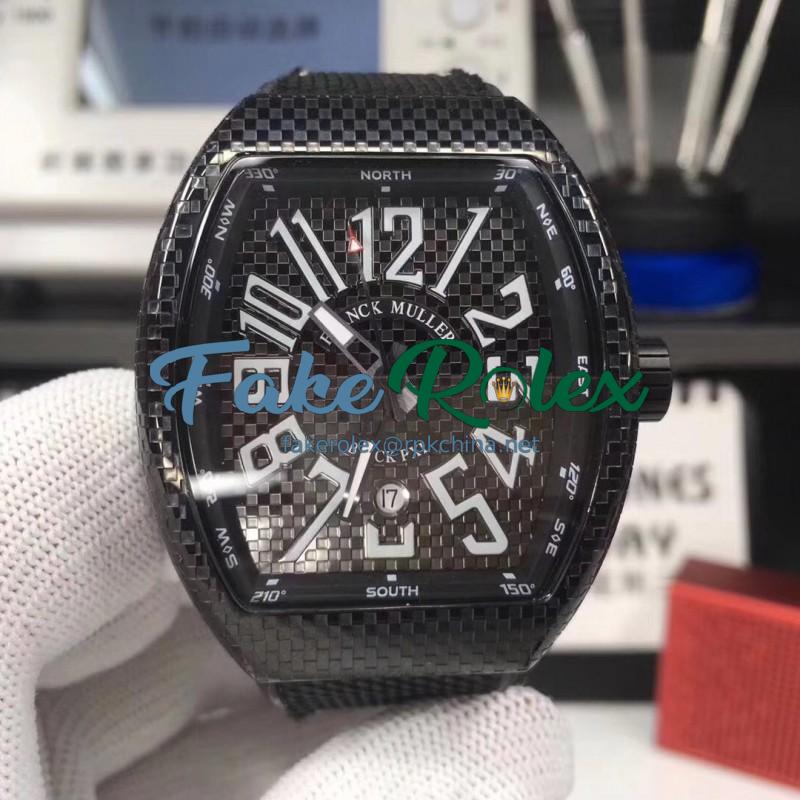 Replica Franck Muller Vanguard V45 ABF PVD Black Dial Swiss 2824-2