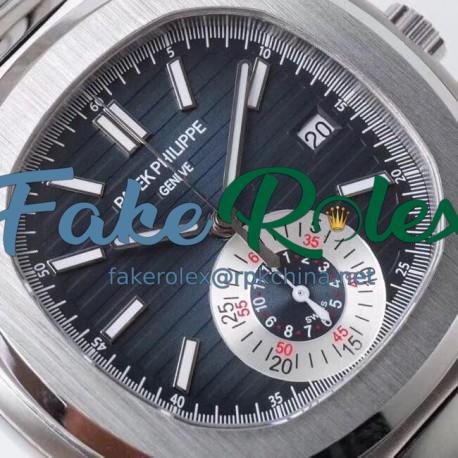 Replica Patek Philippe Nautilus Chronograph 5980 PP Stainless Steel Blue Dial Swiss 7750