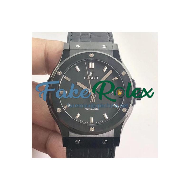 Replica Hublot Classic Fusion Ceramic Black 511.CM.7170.LR JJ Ceramic Black Dial Swiss 2892