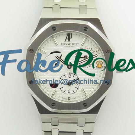 Replica Audemars Piguet Royal Oak GMT 41MM 26120 TWA Stainless Steel White Dial Swiss 2329