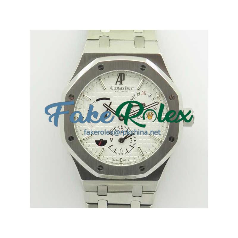 Replica Audemars Piguet Royal Oak GMT 41MM 26120 TWA Stainless Steel White Dial Swiss 2329