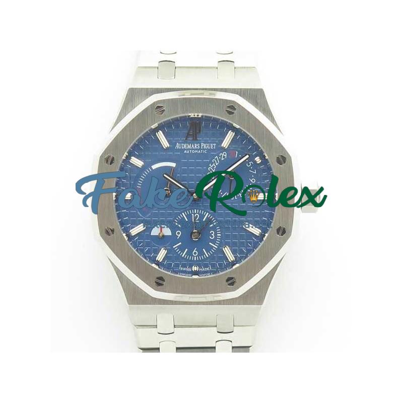 Replica Audemars Piguet Royal Oak GMT 41MM 26120 TWA Stainless Steel Blue Dial Swiss 2329