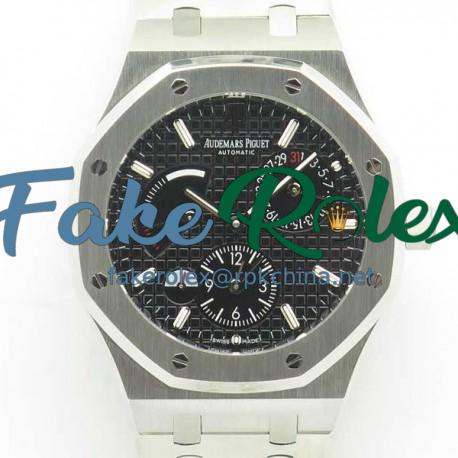 Replica Audemars Piguet Royal Oak GMT 39MM 26120 TWA Stainless Steel Black Dial Swiss 2329