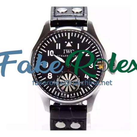 Replica IWC Big Pilot Markus Buhler IW5003 Stainless Steel Black Dial Swiss 6498