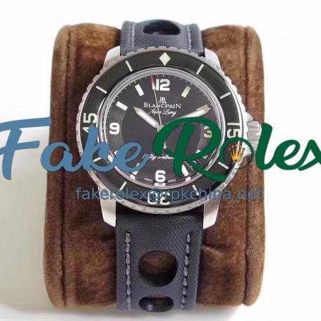 Replica Blancpain Fifty Fathoms Aqua Lung 5015C-1130-52B ZF Stainless Steel Black Dial Swiss 1315