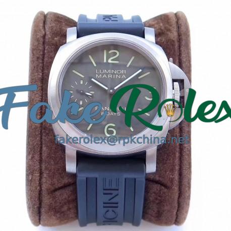 Replica Panerai Luminor 8 Days Titanio PAM564 ZF Titanium Brown Dial Swiss P5000