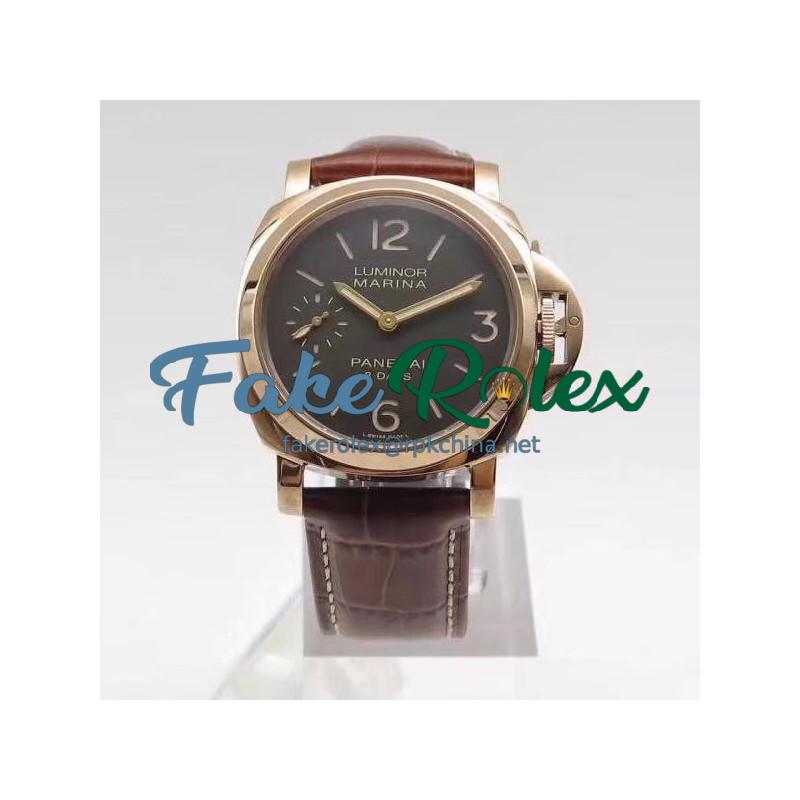 Replica Panerai Luminor 8 Days Oro Rosso PAM511 ZF Rose Gold Brown Dial Swiss P5000