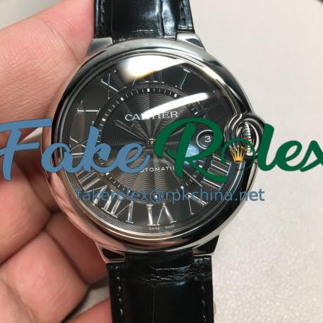 Replica Ballon Bleu De Cartier 42MM WSBB0003 AF Stainless Steel Anthracite Dial Swiss 2892