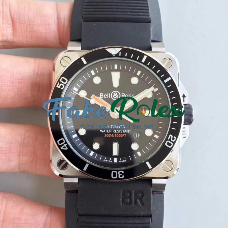 Replica Bell & Ross BR 03-92 Diver N V2 Stainless Steel Black Dial M9015