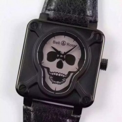 Replica Bell & Ross BR 01 Skull PVD Grey Dial M9015