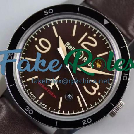 Replica Bell & Ross Falcon 50Th Anniversary Stainless Steel Brown Dial M9015