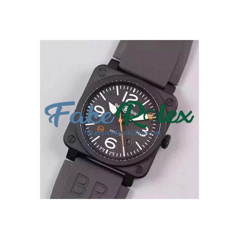 Replica Bell & Ross BR 03 92 Ceramic Black Dial M9015