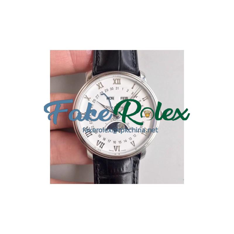 Blancpain Villeret 6654A-1127-55B OM V2 Stainless Steel White Dial Swiss 6654