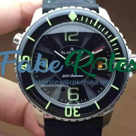 Replica Blancpain 500 Fathoms Titanium Black Dial M9015