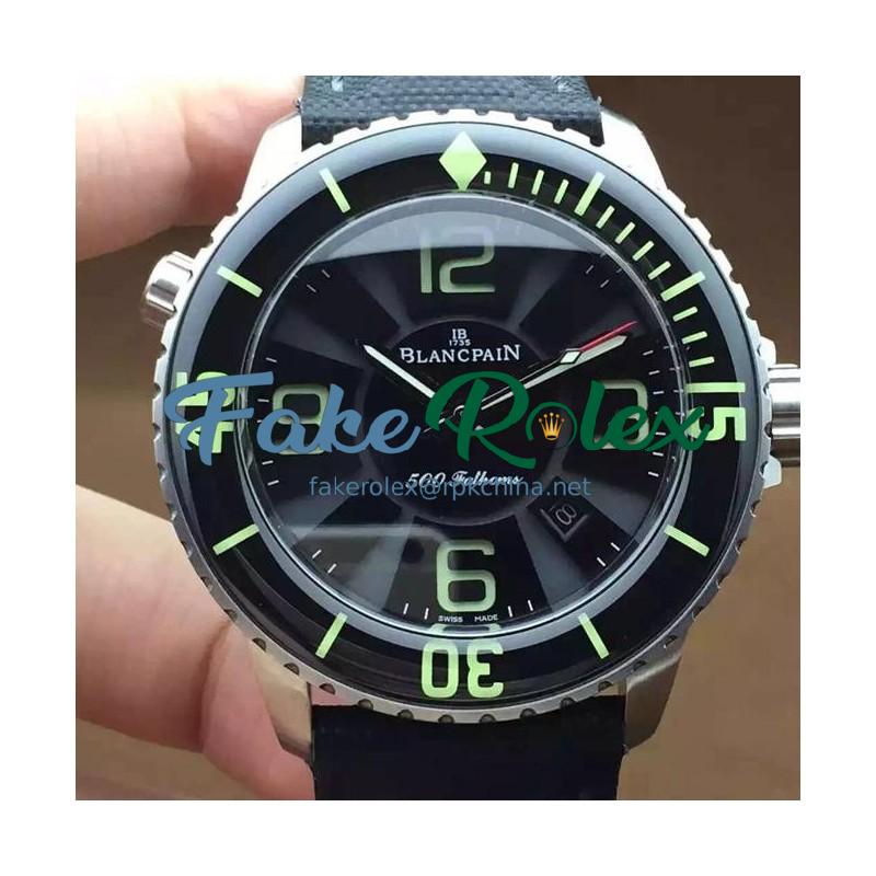 Replica Blancpain 500 Fathoms Titanium Black Dial M9015