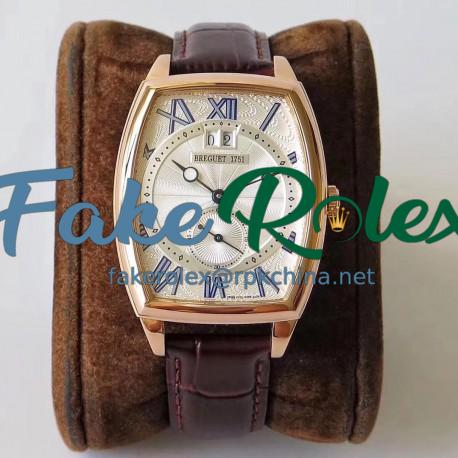 Replica Breguet Heritage Big Date 5410BR/12/9VV HG Rose Gold Silver Dial Swiss 2824-2