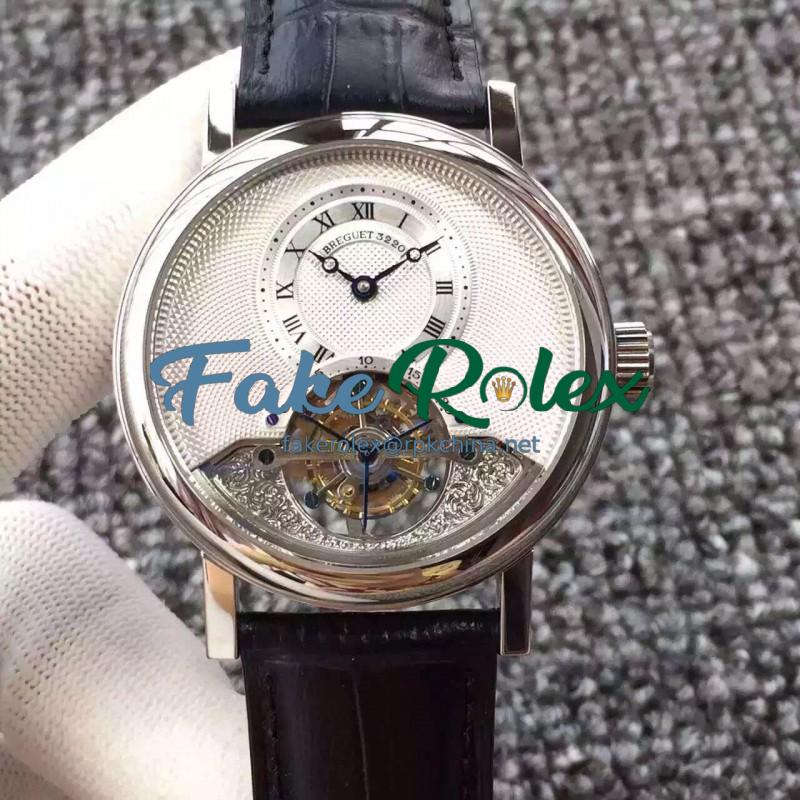 Replica Breguet Classique Complication 3357BR/12/986 N Stainless Steel Silver Dial Swiss Tourbillon