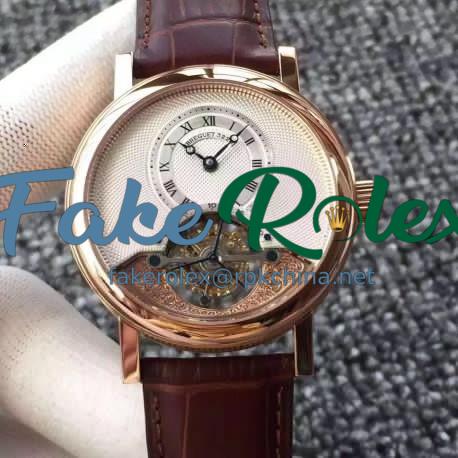 Replica Breguet Classique Complication 3357BR/12/986 N Rose Gold Silver Dial Swiss Tourbillon