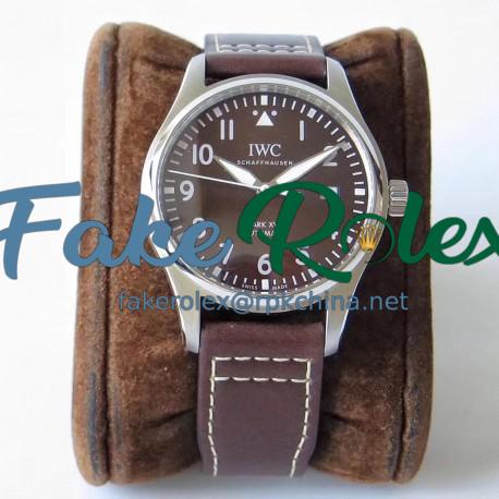 Replica IWC Pilot Mark XVIII Antoine De Saint Exepury IW327003 V7 Stainless Steel Chocolate Dial Swiss 2892