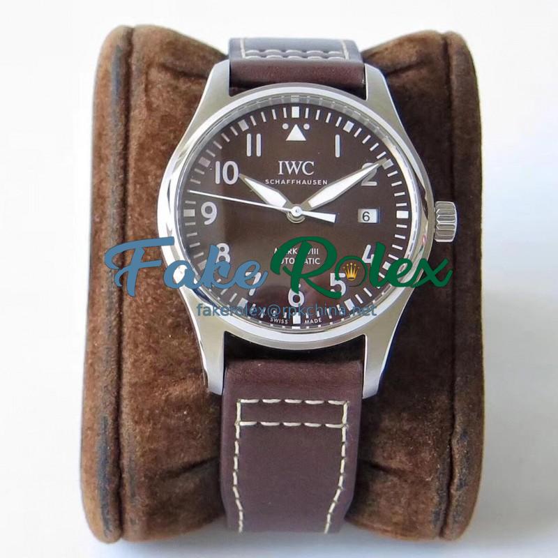 Replica IWC Pilot Mark XVIII Antoine De Saint Exepury IW327003 V7 Stainless Steel Chocolate Dial Swiss 2892