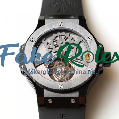 Replica Hublot Big Bang Tourbillon N Ceramic Stainless Steel Dial Swiss Tourbillon