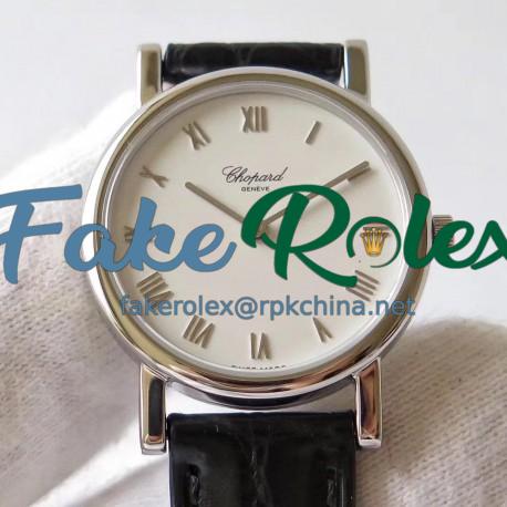 Replica Chopard Classic 127387-1001 MG Stainless Steel White Dial Swiss Ronda Caliber 1062 Quartz