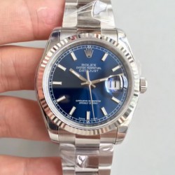 Replica Rolex Datejust 36MM 126234 AR Stainless Steel 904L Blue Dial Swiss 3235