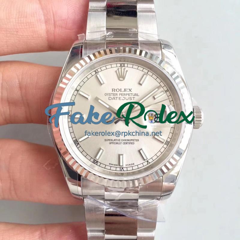 Replica Rolex Datejust 36MM 126234 AR Stainless Steel 904L Rhodium Dial Swiss 3235