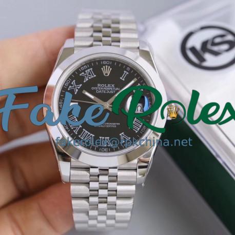 Replica Rolex Datejust II 126300 41MM KS Stainless Steel Black Dial Swiss 2836-2